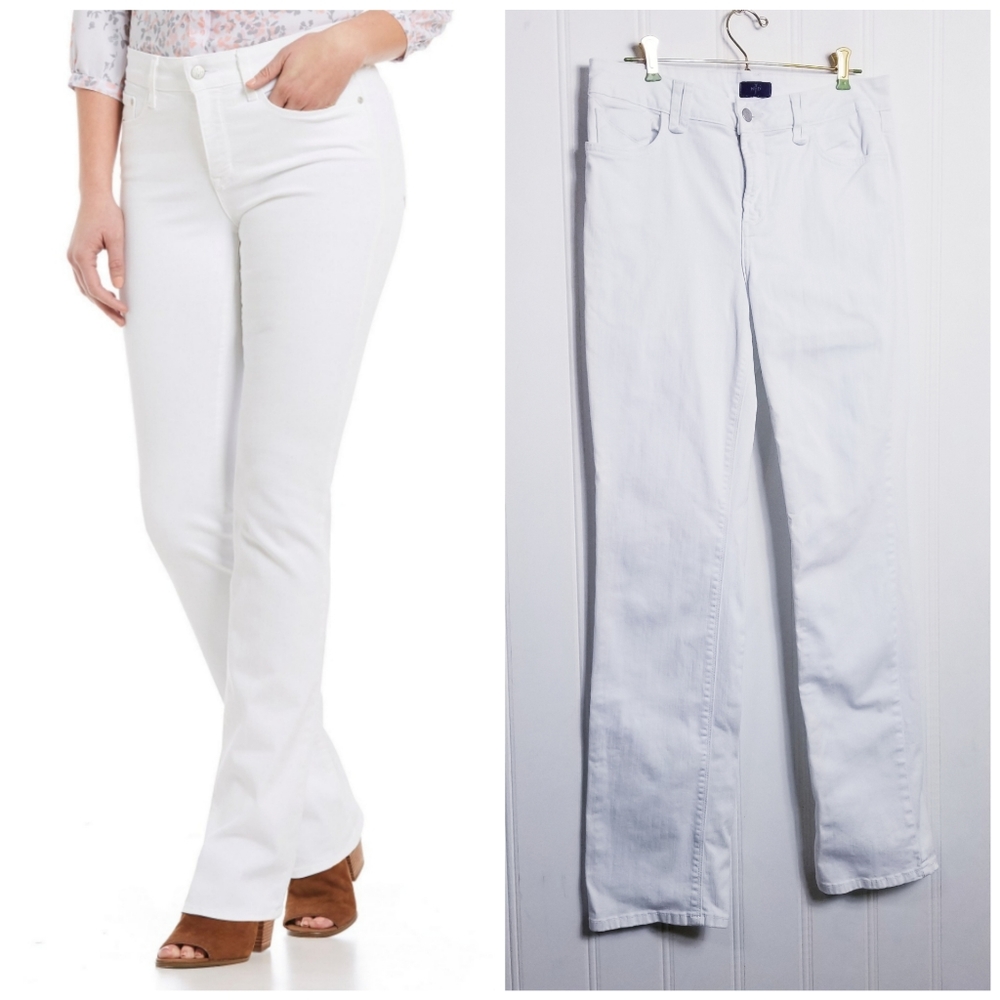 NYDJ Straight White Jeans, Lift Tuck Technology